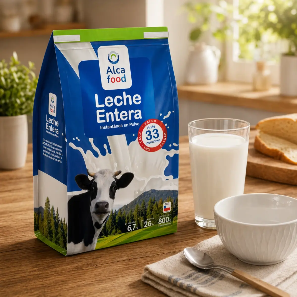 Leche Entera en Polvo Alcafood 800g