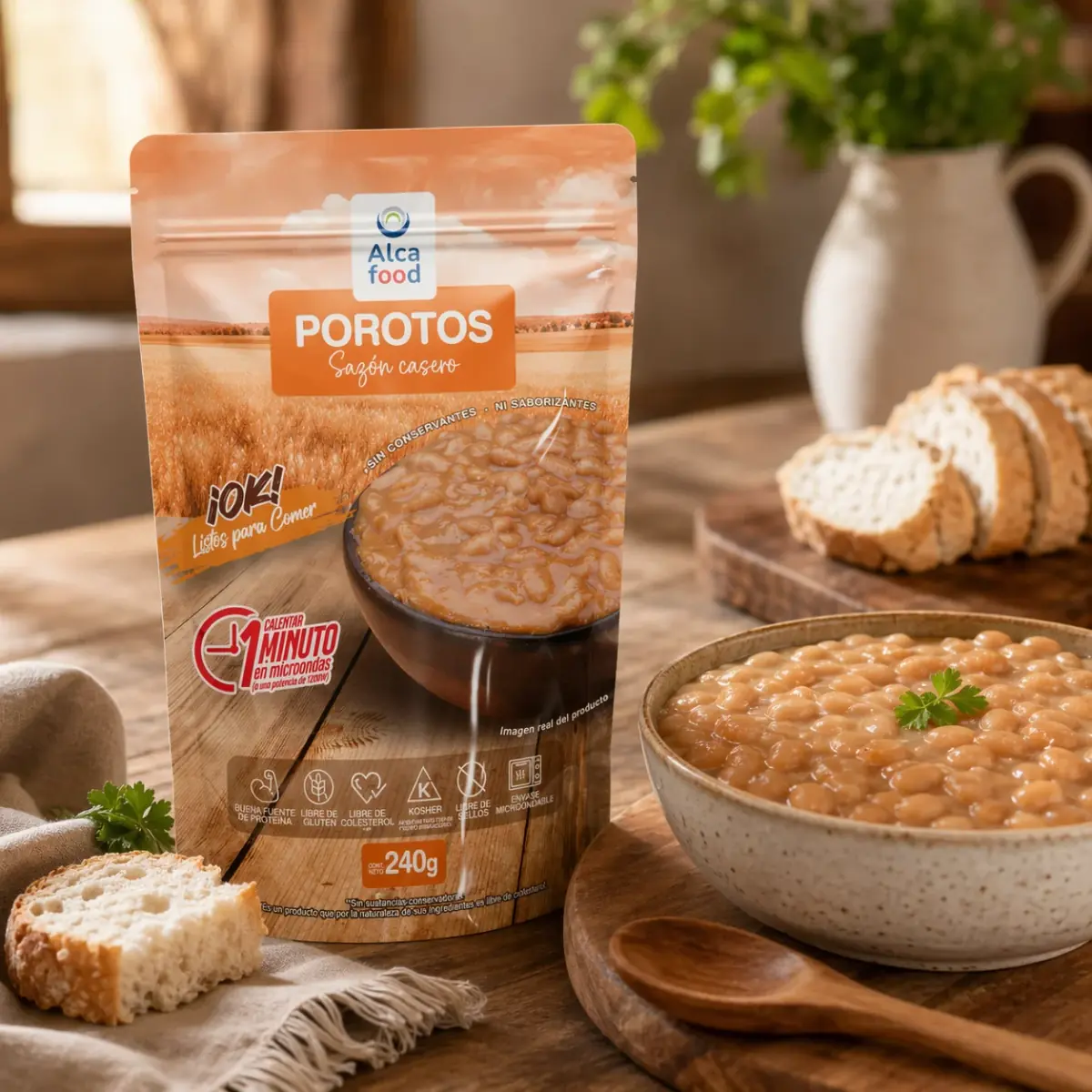 Porotos Listos para Servir Alcafood 240g - imagen 2
