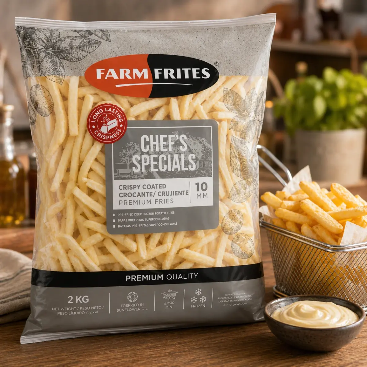 Papas Fritas Crispycoated Premium 10mm
