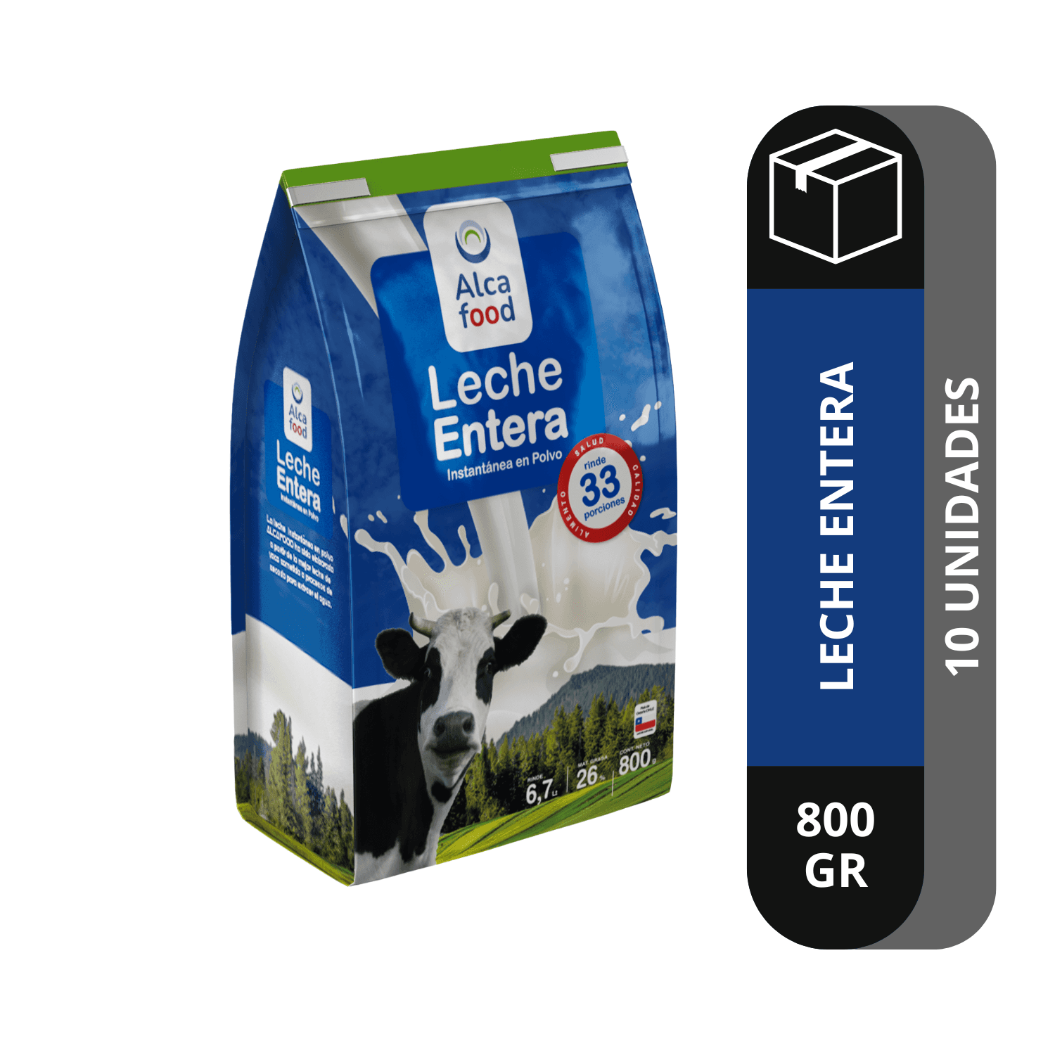 Leche Entera en Polvo Alcafood 800g