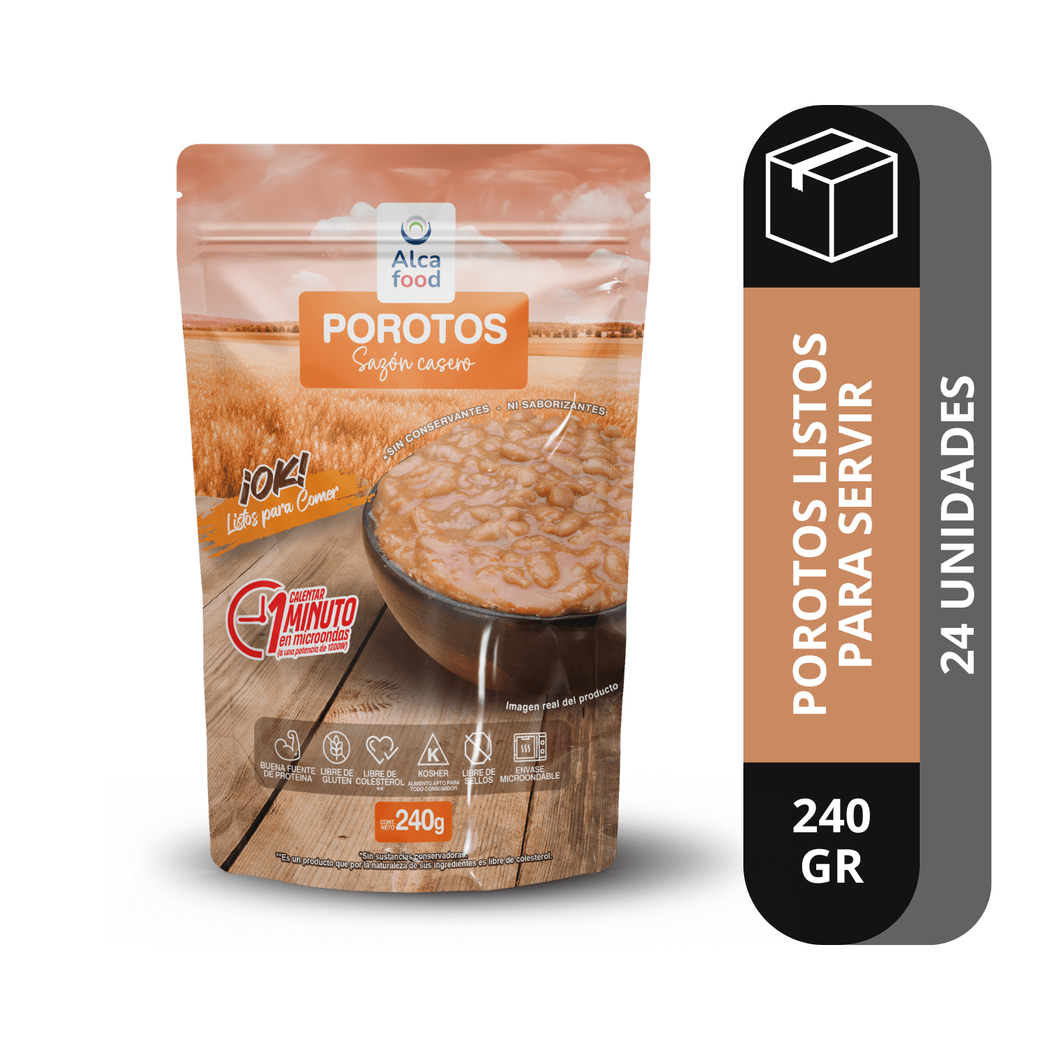 Porotos Listos para Servir Alcafood 240g