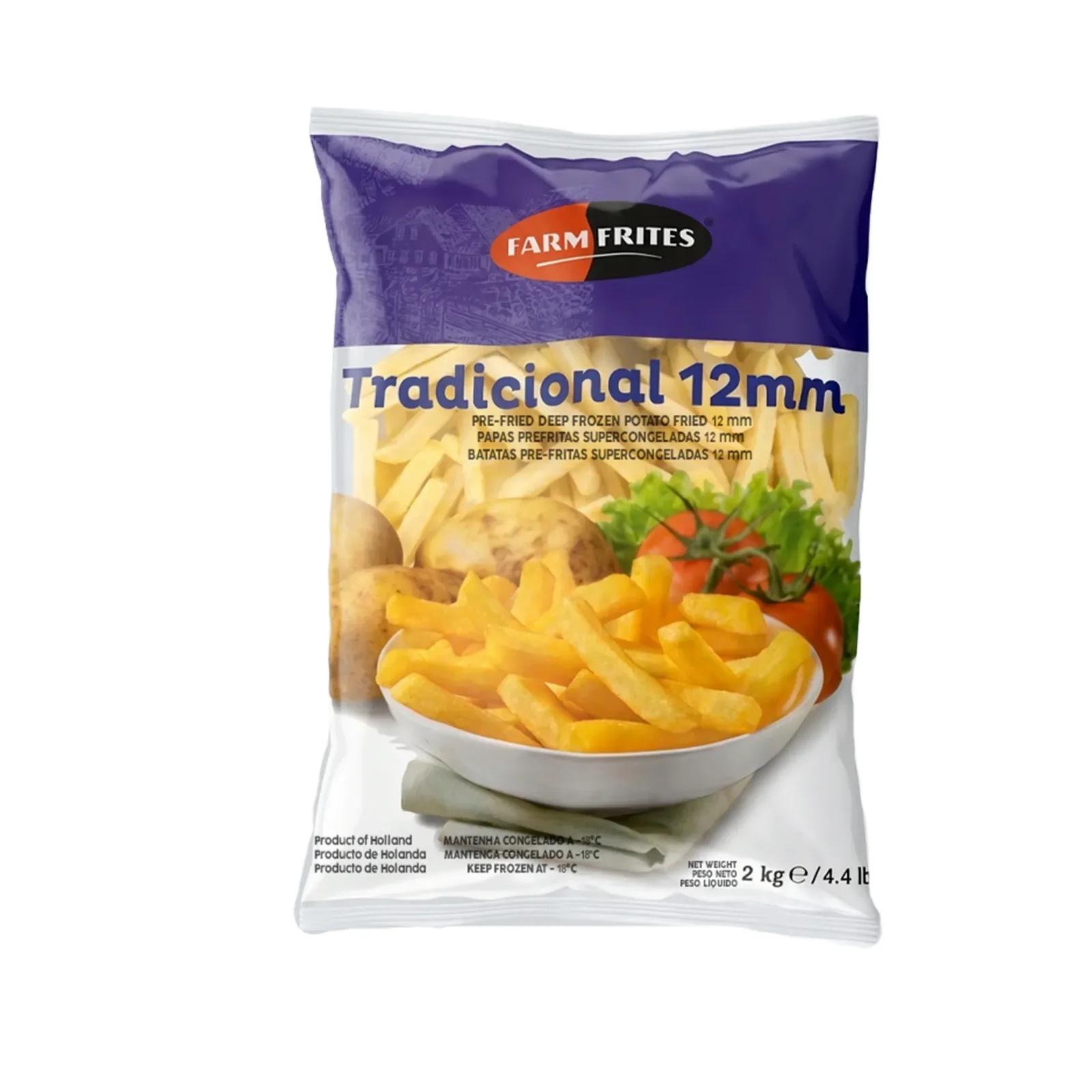 Papas Fritas 12mm — Caja 6 x 2 kg — congelados
