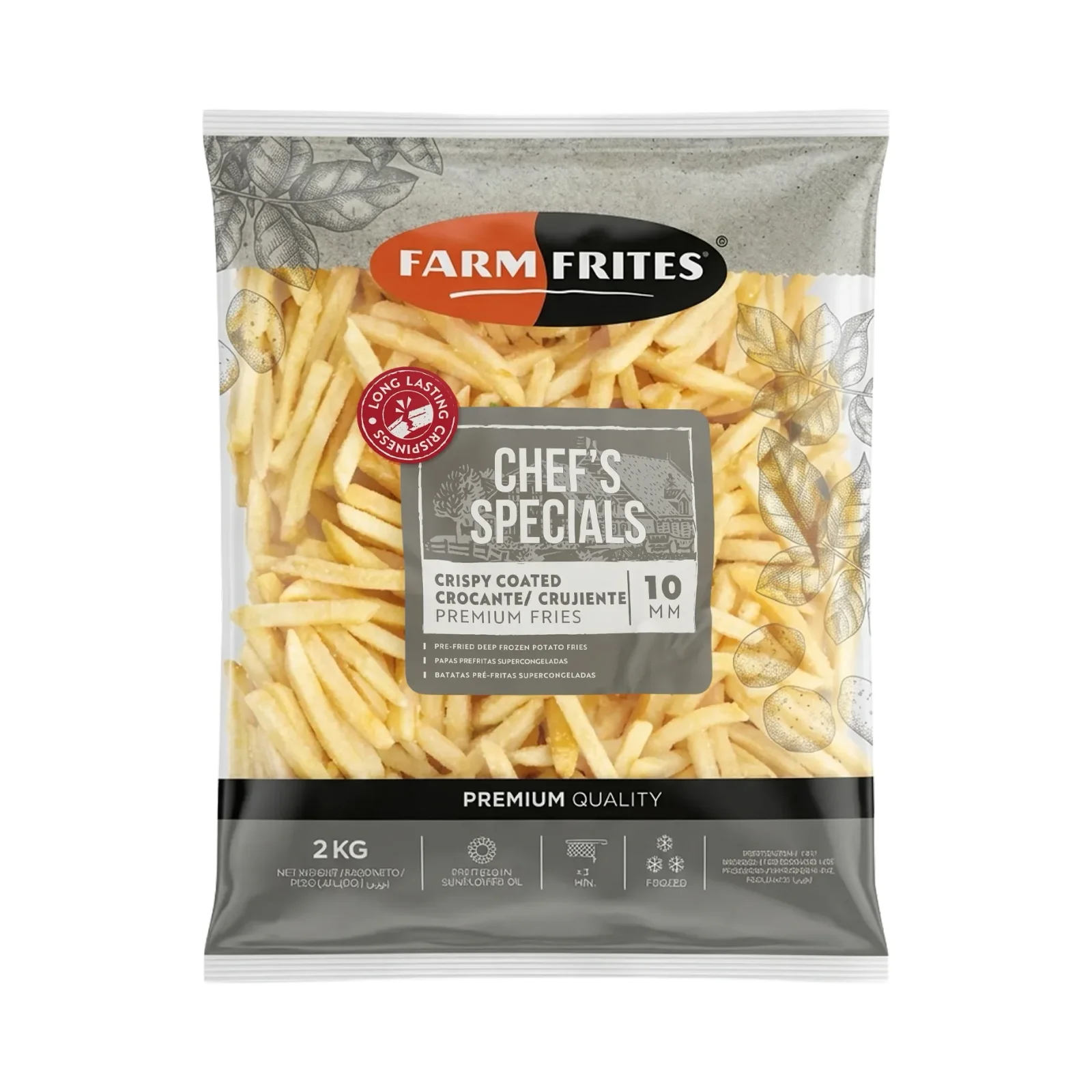 Papas Fritas Crispycoated Premium 10mm