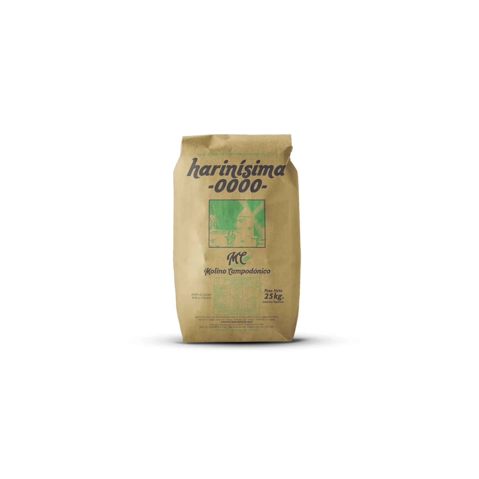 Harina 0000 Saco 25kg — Saco 25 kg — harinas