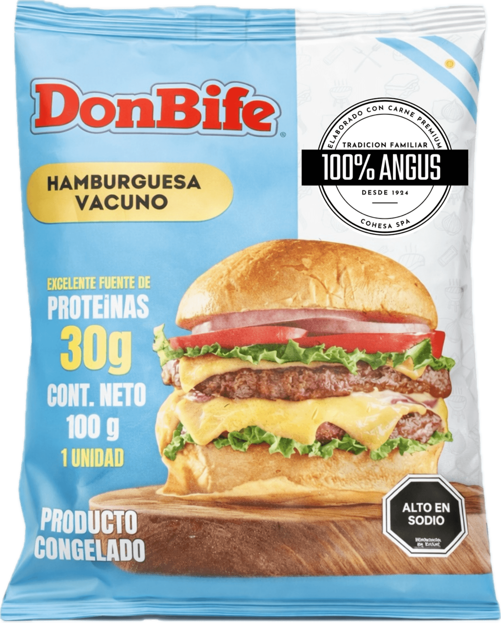Hamburguesa Vacuno Don Bife 100g