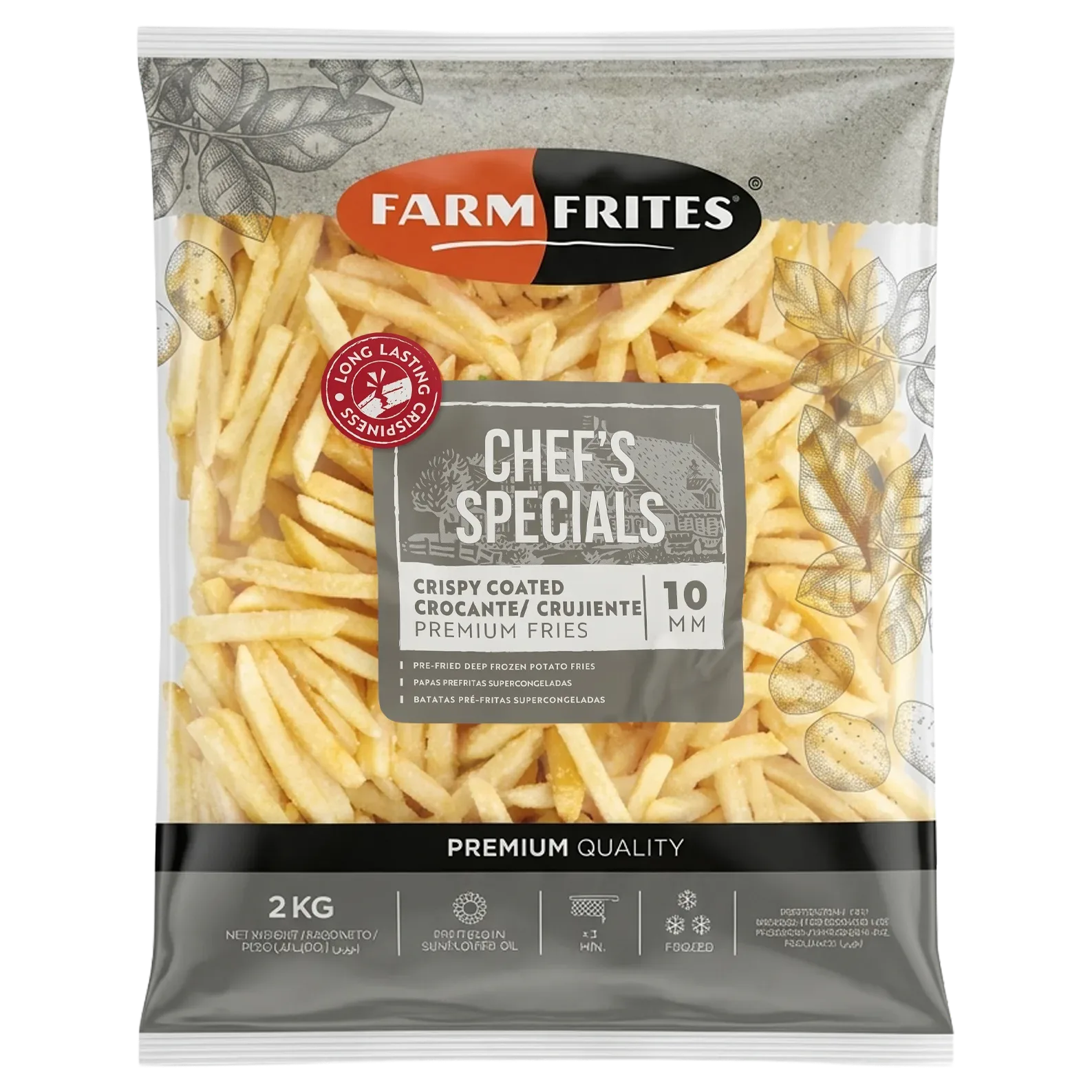 Papas Fritas Crispycoated Premium 10mm