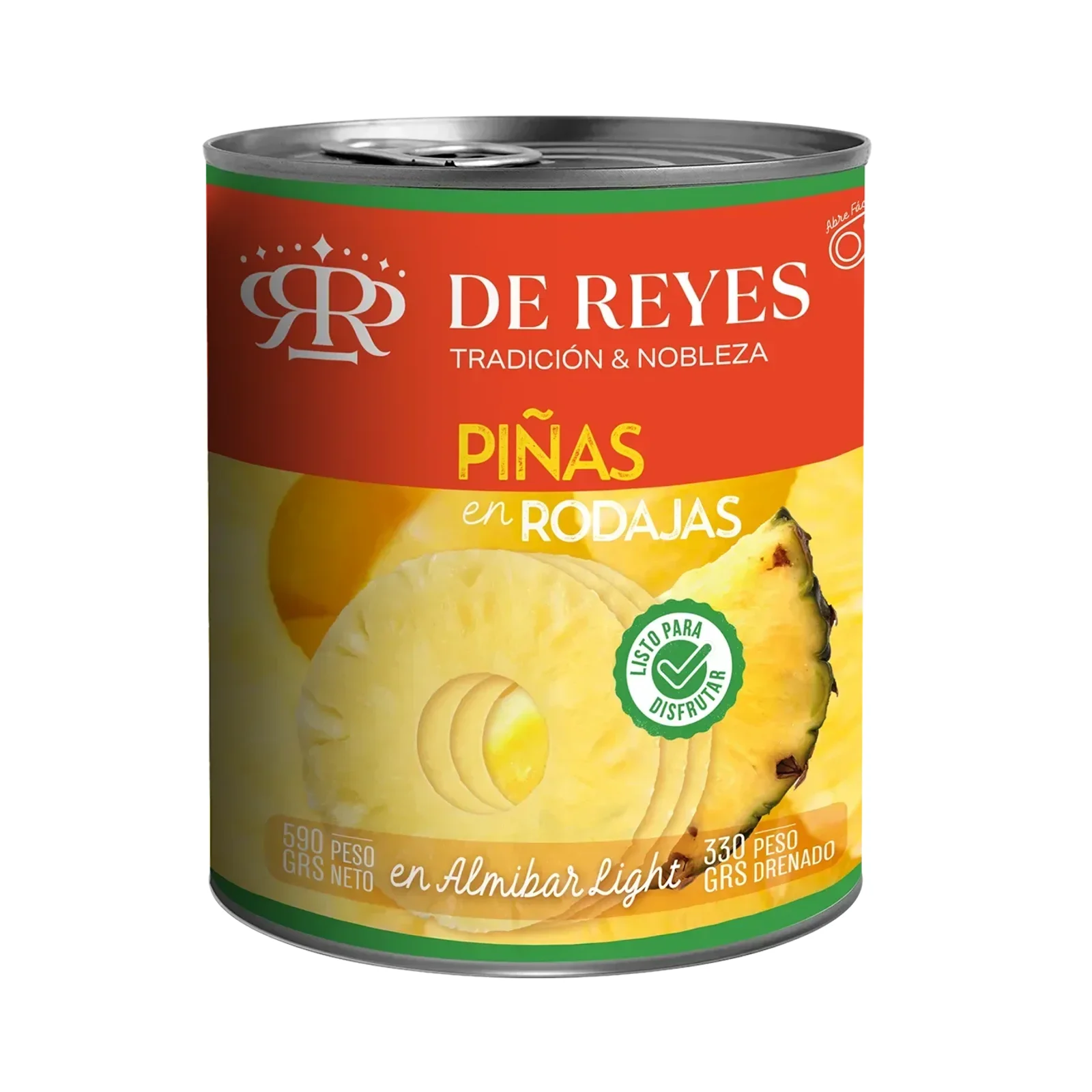 Piña en Trozos 565g — Caja 24 x 565 grs — conservas