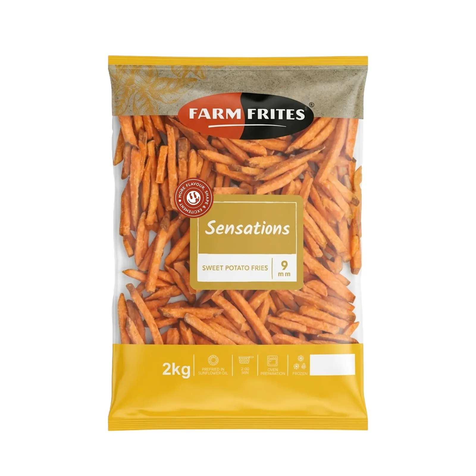 Papas Fritas Camote — Caja 5 x 2 kg — congelados