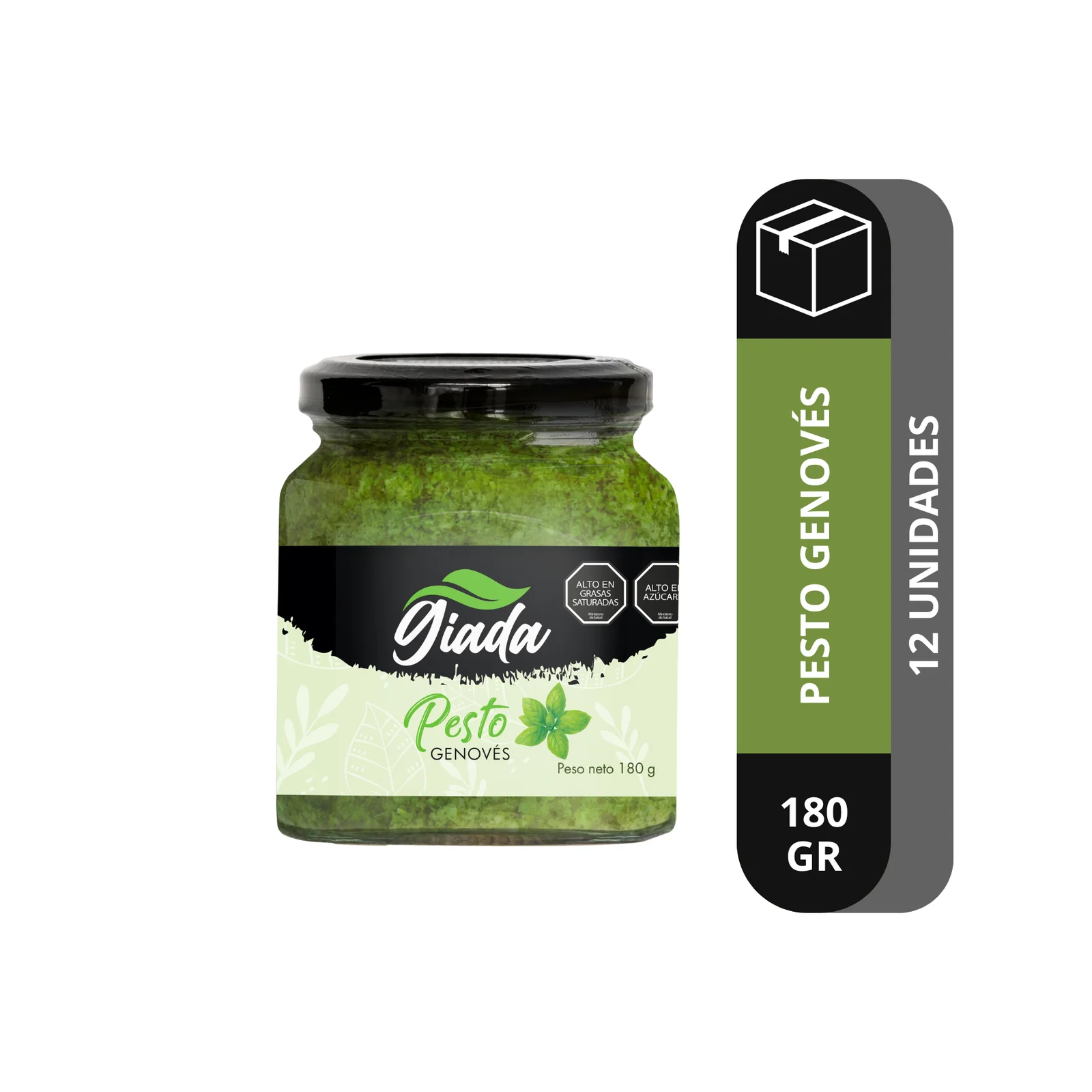 Pesto Genovés Giada 180g — Caja 12 unidades — salsas