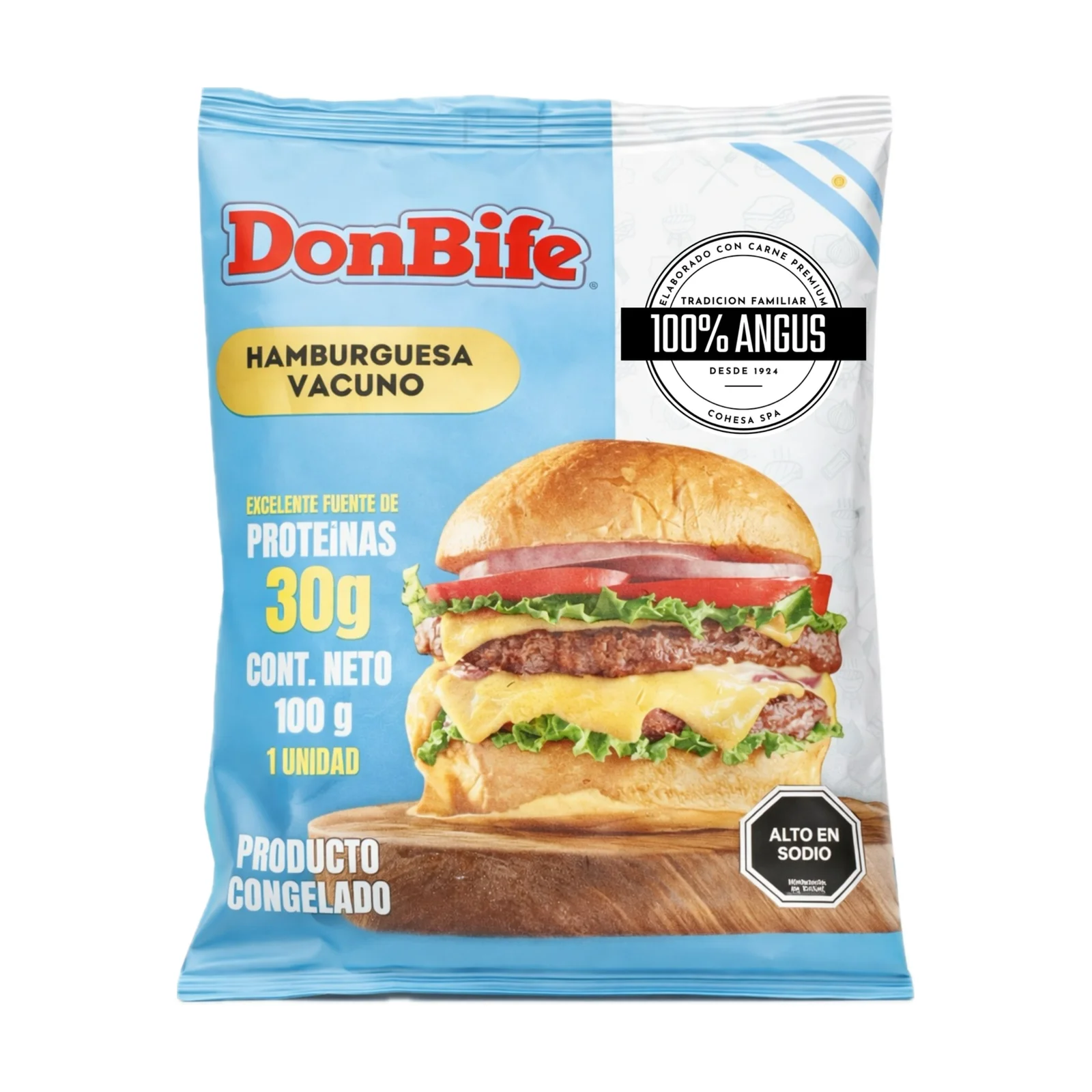 Hamburguesa Vacuno Don Bife 100g