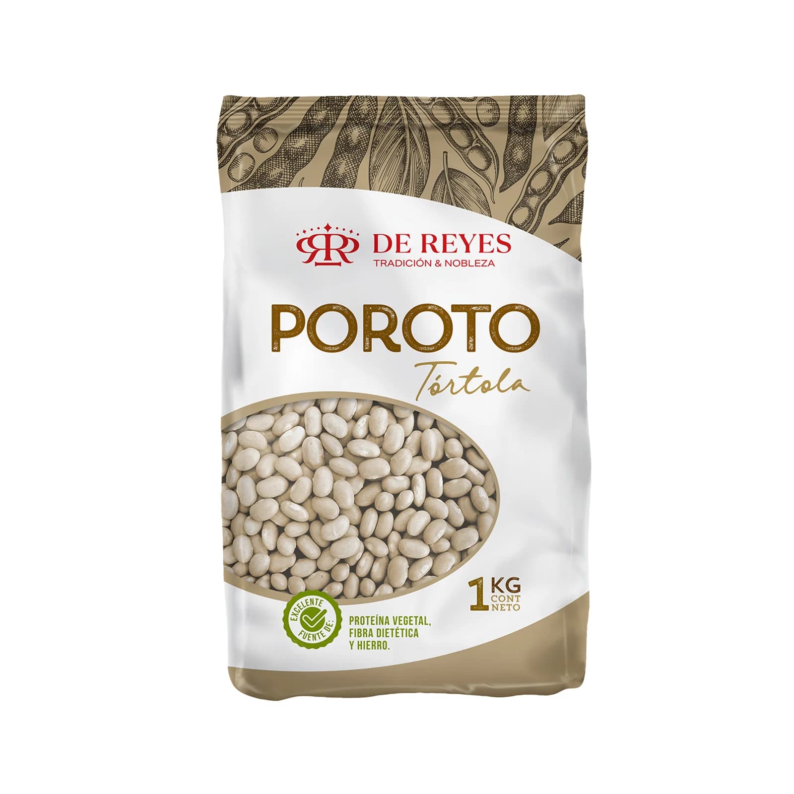 Porotos Tórtola 1kg — Fardo 10 x 1 kg — legumbres (frontal)