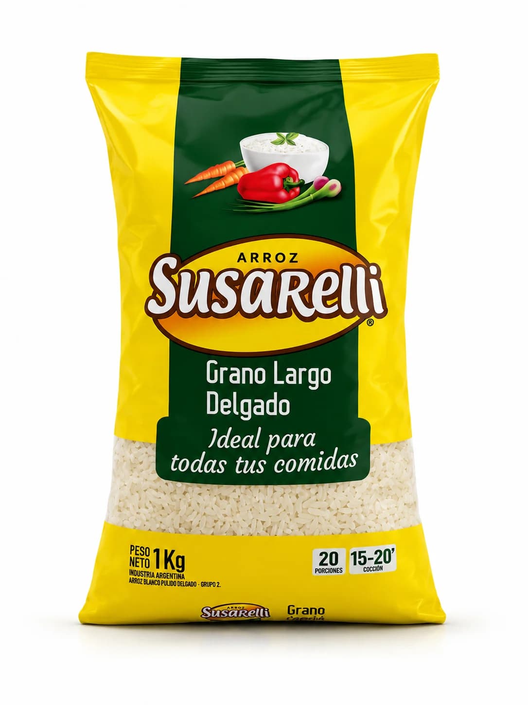 ARROZ SUSARELLI G2, (80 %, Largo Fino) 10 x 1 kg