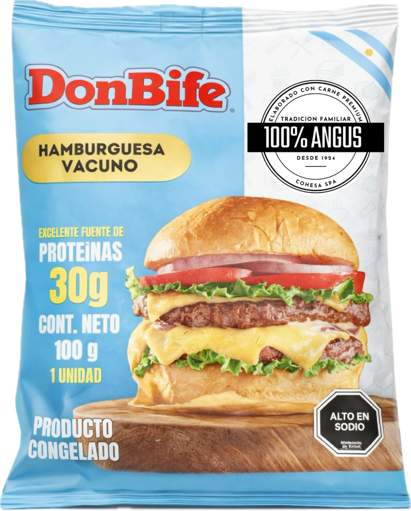 Hamburguesa Vacuno Don Bife 100g